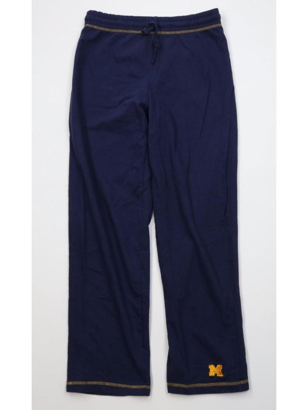 Vintage 90s Y2K Womens Large Block M University of Michigan Wide Leg Sweatpants
